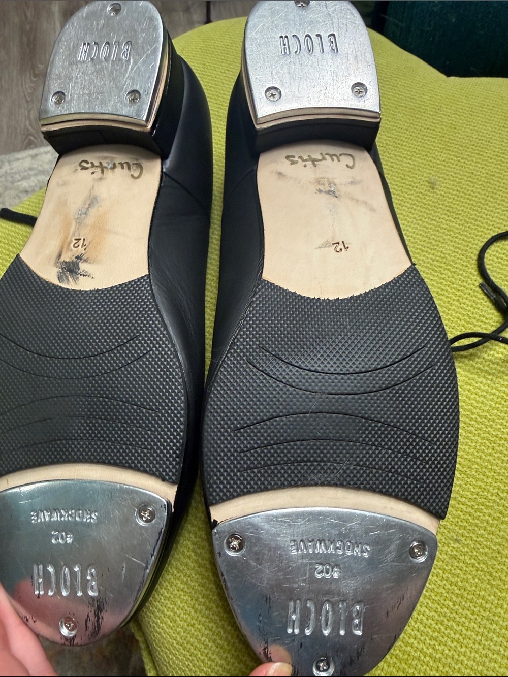 Mens Jazz Tap Leather Tap Shoes - Picture 5 of 7
